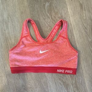 RED NIKE BRA Size S